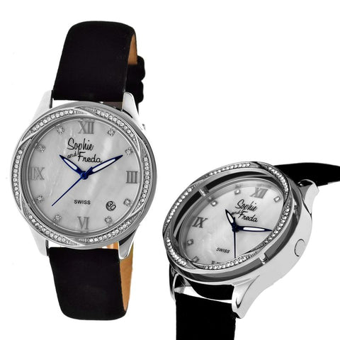 Sophie & Freda Los Angeles Swiss Ladies Watch - Silver/White SAFSF2001
