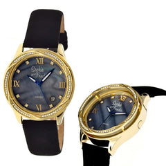 Sophie & Freda Los Angeles Swiss Ladies Watch - Gold/Black