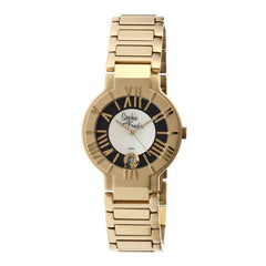 Sophie & Freda Rushmore MOP Ladies Bracelet Watch - Gold/Black