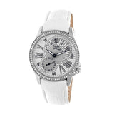 Sophie & Freda Toronto Leather-Band Ladies Watch - Silver/White SAFSF2802