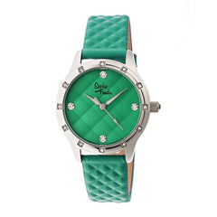Sophie & Freda Lancaster Leather-Band Ladies Watch - Green