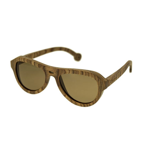 Spectrum Marzo Wood Polarized Sunglasses - Brown/Brown SSGS109BN