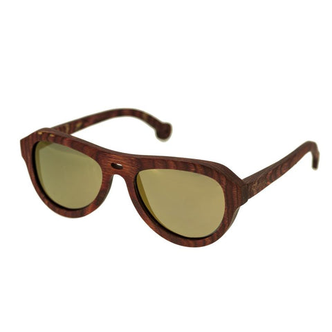 Spectrum Keaulana Wood Polarized Sunglasses - Cherry/Gold SSGS112GD