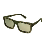 Spectrum Garcia Wood Polarized Sunglasses - Green Zebra/Silver SSGS120SR